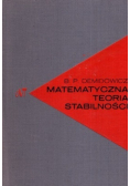 Matematyczna teoria stabilności
