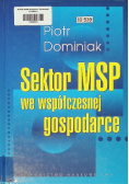 Sektor MSP we współczesnej gospodarce