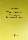 Wiedza osobista wprowadzanie do psychologii wiedzy