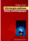 Informacyjne podstawy decyzji marketingowych