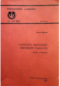 Podstawy mechaniki ośrodków ciągłych Teoria i zadania