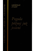 Pogoda późnej już jesieni