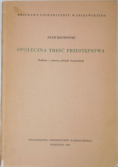 Społeczna treść przestępstwa