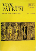 Vox Patrum Antyk Chrześcijański 20 do 23