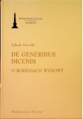 De generibus dicendi O rodzajach wymowy