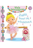 Mała dziewczynka. Zuzia bawi się w baletnicę