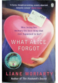 What Alice forgot