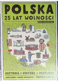 Polska 25 lat wolności mapa obrazkowa