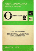 Literatura a zdrowie społeczeństwa