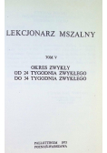 Lekcjonarz mszalny Tom 5