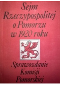 Sejm Rzeczypospolitej o Pomorzu w 1920 roku