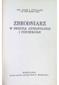 Zbrodniarz  w świetle antropologji i psychologji 1924 r.