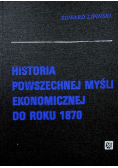 Historia powszechnej myśli ekonomicznej do roku 1870