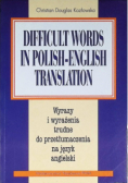 Difficult words in polish - english translation