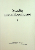 Studia metafilozoficzne Tom I