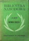 Goethe Wybór poezji