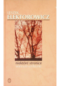 Niektóre stronice wiersze wybrane