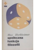 Społeczna funkcja filozofii