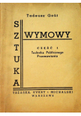 Sztuka wymowy Część 1 1926 r.