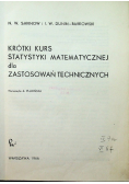 Krótki kurs statystyki matematycznej dla zastosowań technicznych