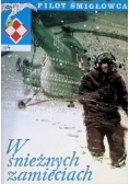 Pilot śmigłowca W śnieżnych zamieciach