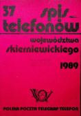 Spis telefonów województwa skierniewickiego 1989