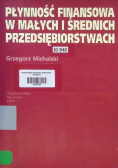 Płynność finansowa w małych i średnich przedsiębiorstwach