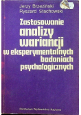 Zastosowanie analizy wariancji w eksperymentalnych badaniach psychologicznych