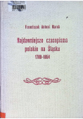 Najdawniejsze czasopisma polskie na Śląsku 1789 - 1854