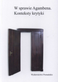 W sprawie Agambena Konteksty krytyki