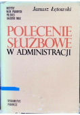 Polecenie służbowe w administracji