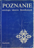 Poznanie antologia tekstów filozoficznych