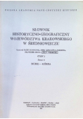 Słownik Historyczno Geograficzny Województwa Krakowskiego w Średniowieczu Część I Zeszyt 4