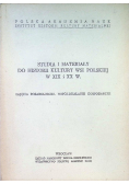 Studia i materiały do historii kultury wsi polskiej w XIX i XX w.