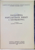 Zagadnienia popularyzacji wiedzy i czytelnictwa