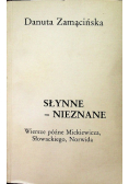 Słynne - nieznane