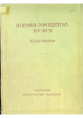 Historia powszechna XIV XV w