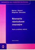 Równania różniczkowe zwyczajne