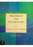 Grammar and Vocabulary for First Certificate