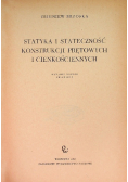 Statyka i stateczność konstrukcji prętowych i cienkościennych