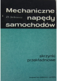 Mechaniczne napędy samochodów. Skrzynki przekładniowe