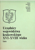 Urzędnicy województwa krakowskiego XVI - XVIII wieku