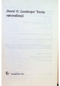 Teoria optymalizacji