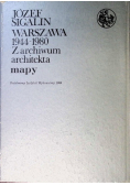 Warszawa 1944-1980 Z archiwum architekta Mapy