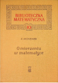 O mierzeniu w matematyce