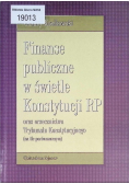 Finanse Publiczne w świetle Konstytucji RP