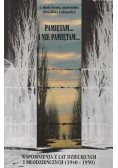 Pamiętam i nie pamiętam