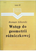 Wstęp do geometrii różniczkowej