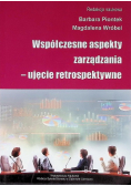 Współczesne aspekty zarządzania Ujęcie retrospektywne