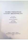 Polskie wierszowane legendy średniowieczne
